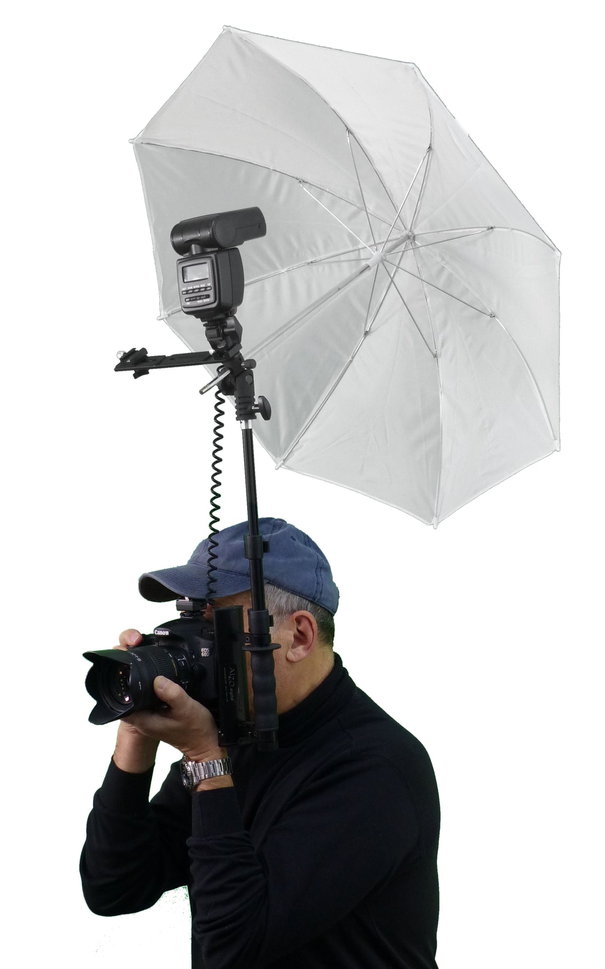 ALZO Flip Flash® Camera Flash Bracket with adjustable flash height