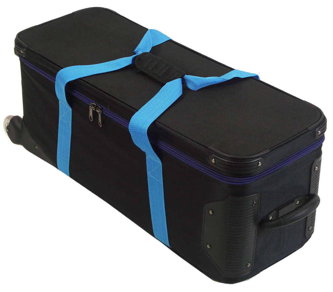 Semi-hard equipment travel case with wheels