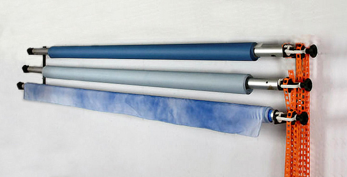 ALZO 6 Ft. Wide Wall Mount Background Support Kit w/ Poles to Prevent Paper Sag