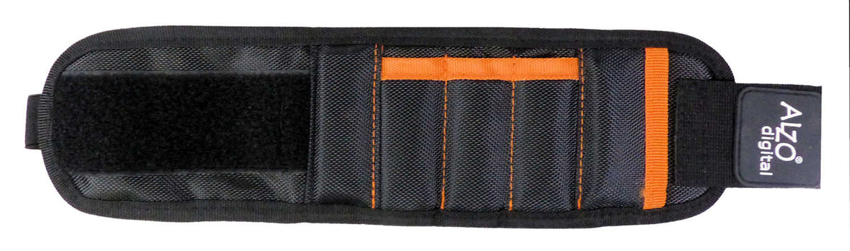 ALZO Magnetic Wristband tool belt helper holder - with magnetic note card - a great gift for Men and Women