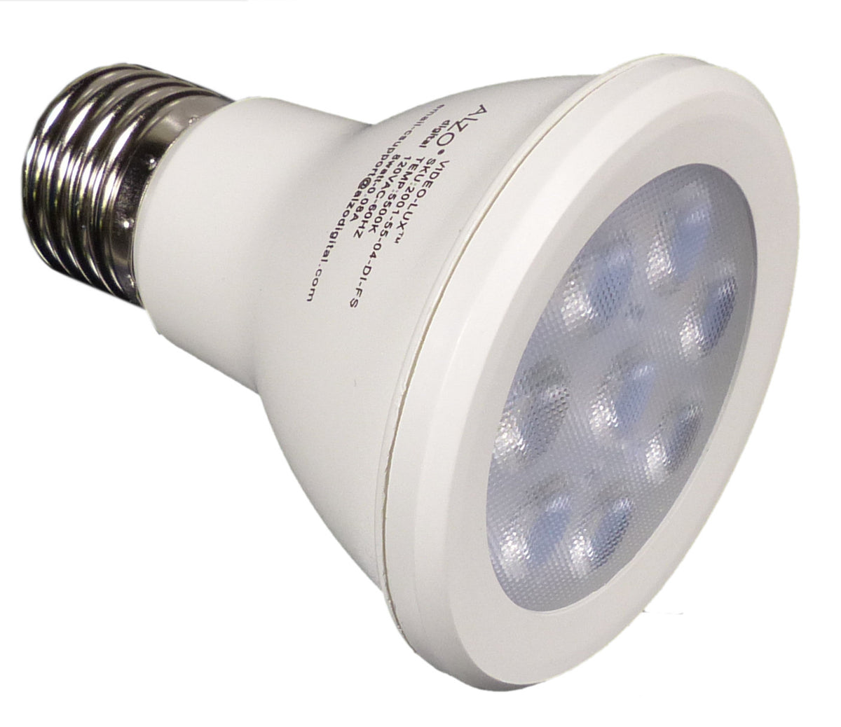 ALZO 6W (50W) 400 Lumen, Dimmable LED Bulbs, PAR20 Spot Light, Color Temp: 5500K Daylight, 120V - Pack of 4 (ALZO Series 2008-55)