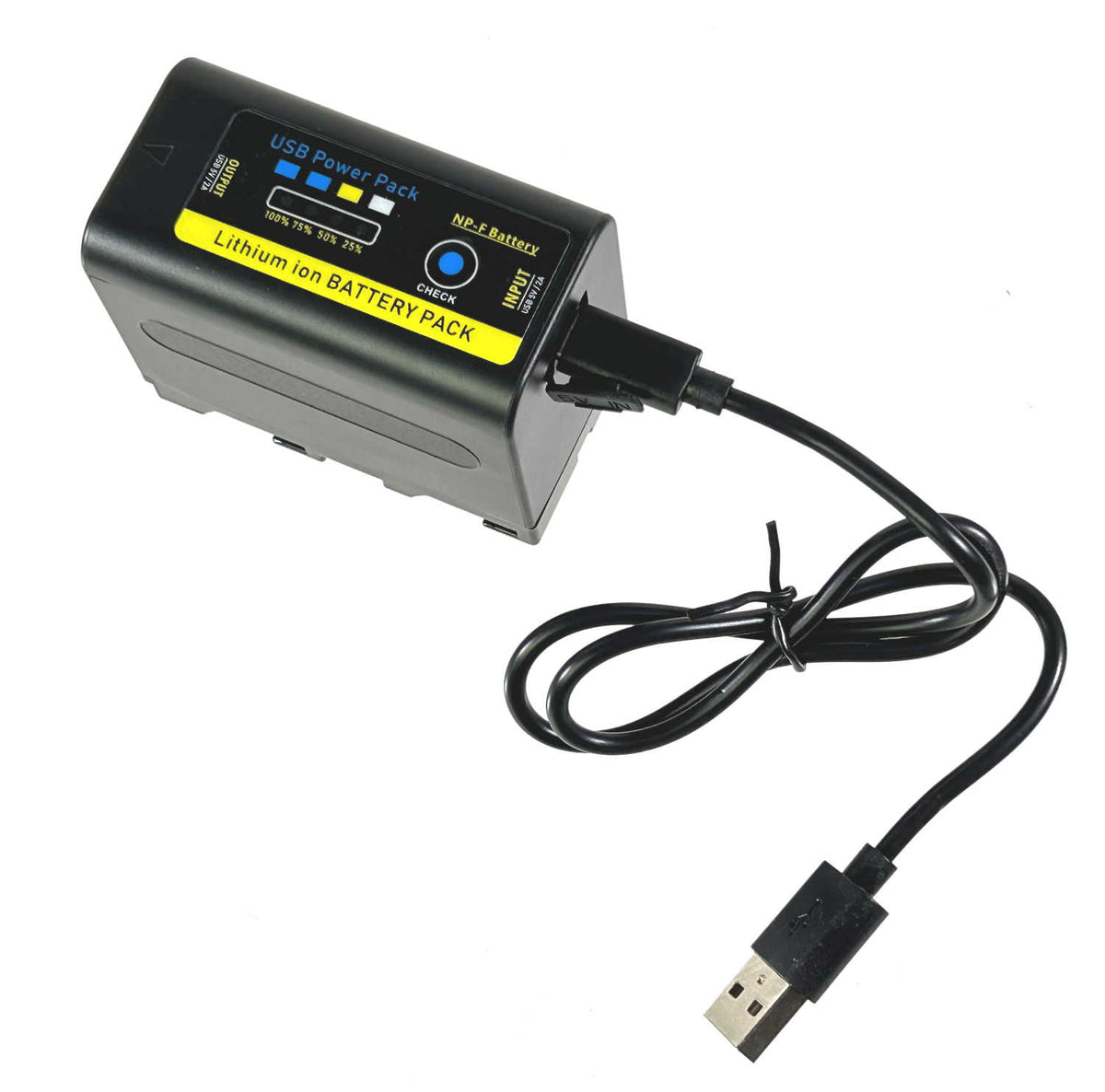 Battery Sony Style NP-F770 Replacement Battery - built-in charger and Power Bank
