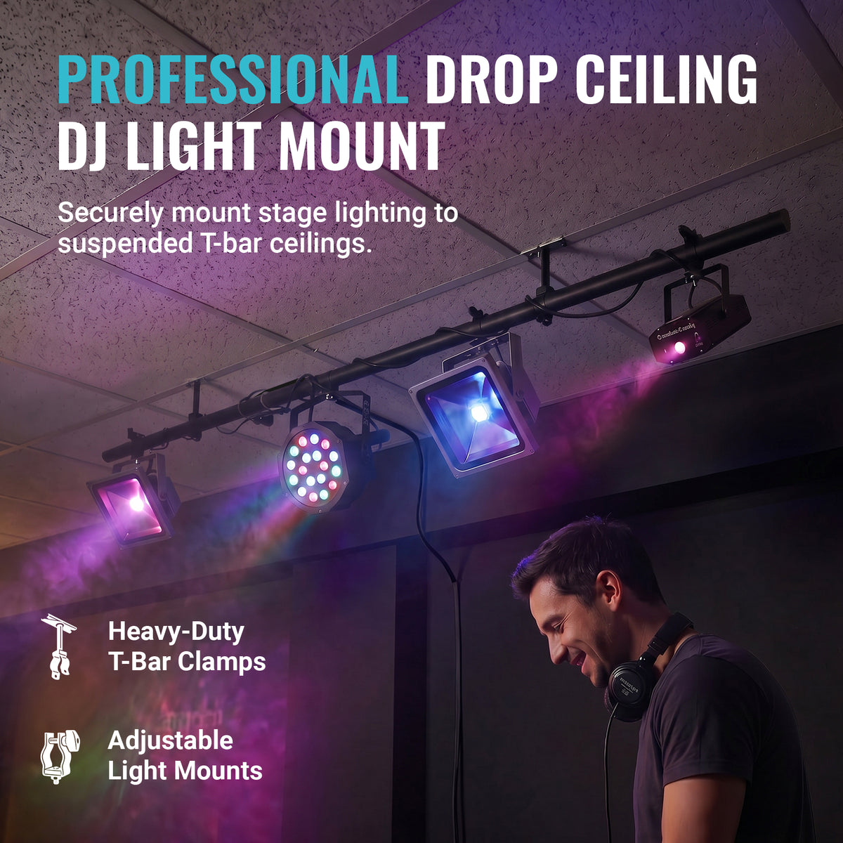 Professional Drop Ceiling DJ Light Mount