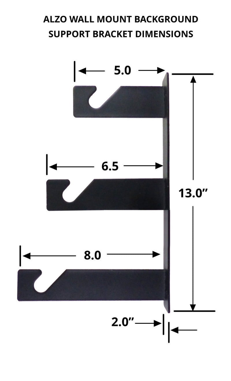 Wall Backing Support Wall Mount Background Support Kit with 3 to 6 poles | ALZO Digital
