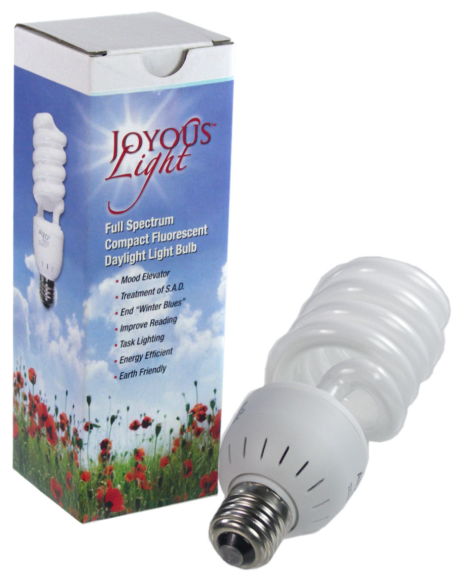 Alzo 27W Full Spectrum CFL Light Bulb 5500K 1300 Lumens 120V Pack of 4
