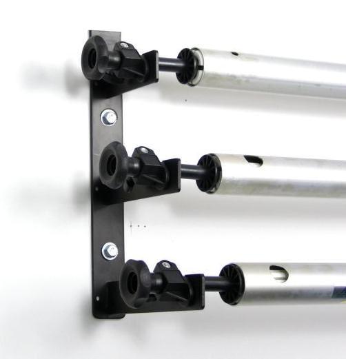 Wall Mount Background Support Kit with 3 to 6 poles and bracket