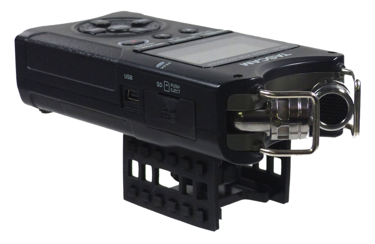 ALZO Audio Recorder Shock Mount with Tascam recorder