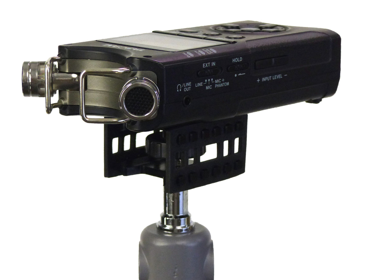 ALZO Audio Recorder Shock Mount for Tascam with DR 40 on stand