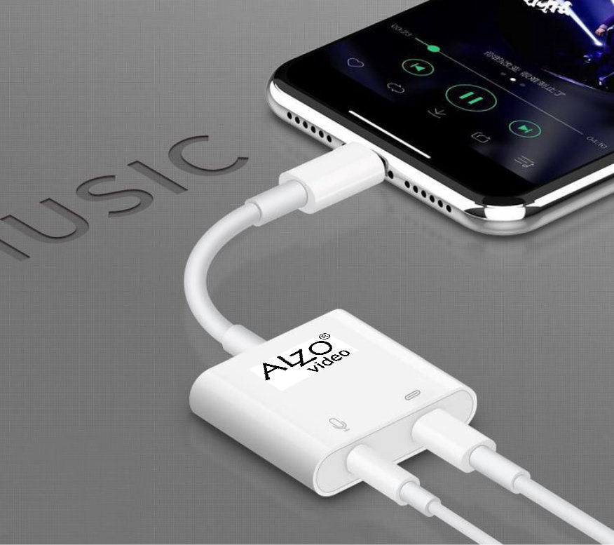 Audio Adapter for iPhone | MFi Lightning to 3.5mm Aux | White