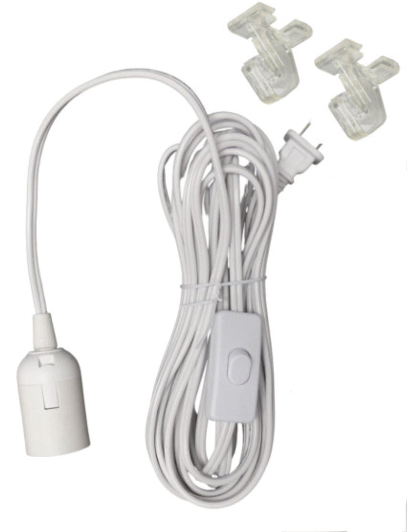 ALZO LED China Ball Overhead Light 24 foot long switched cord set