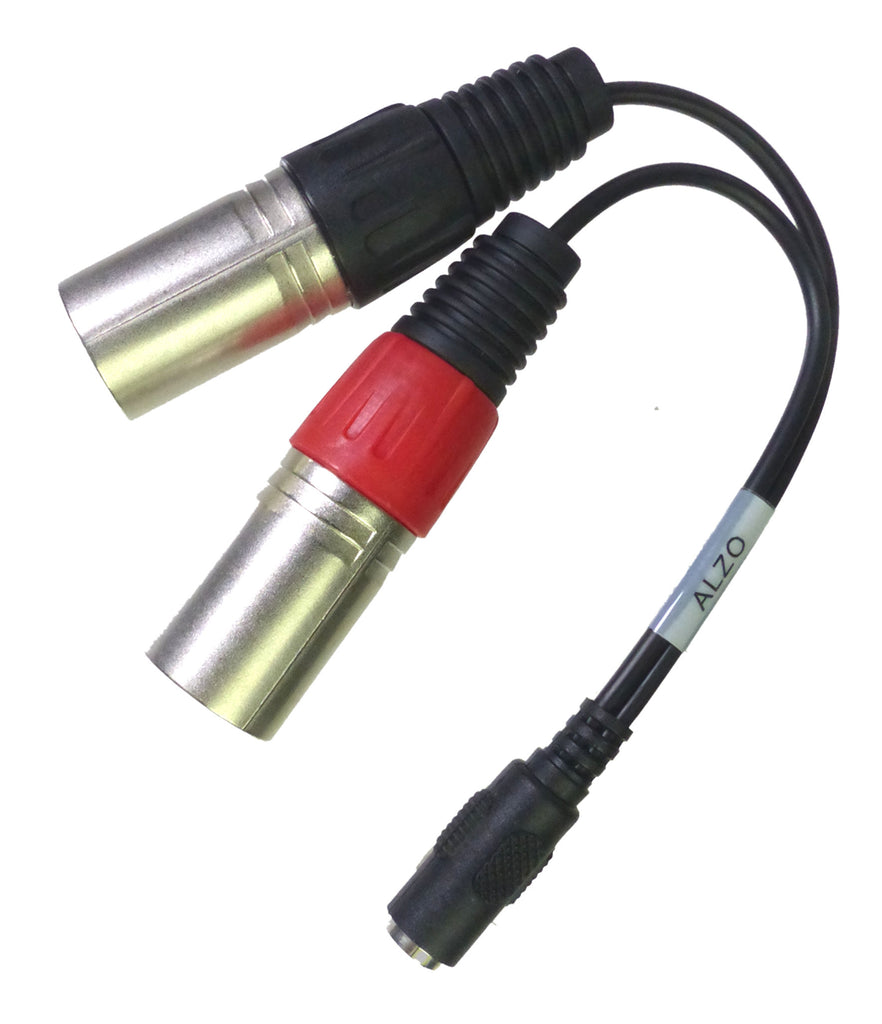 ALZO Stereo Microphone Adapter Cord for Pro Camcorders - 3.5 TRS