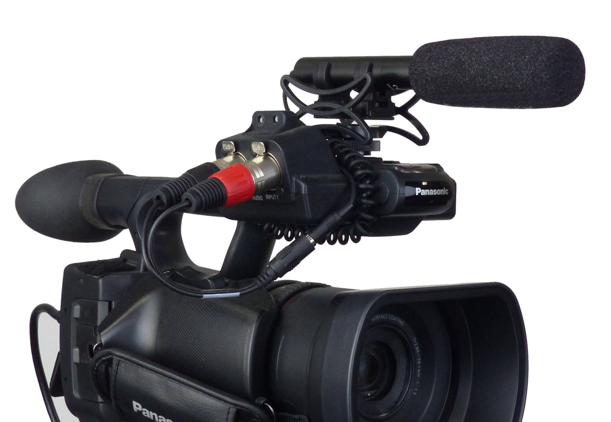 ALZO Stereo Microphone Adapter Cord for Pro Camcorders - 3.5 TRS Mini Phone Female Jack to 2 XLR Stereo