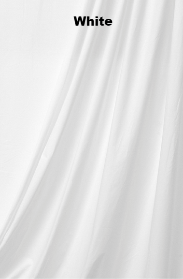Photo Backdrop Muslin Fabric Solid Color white
