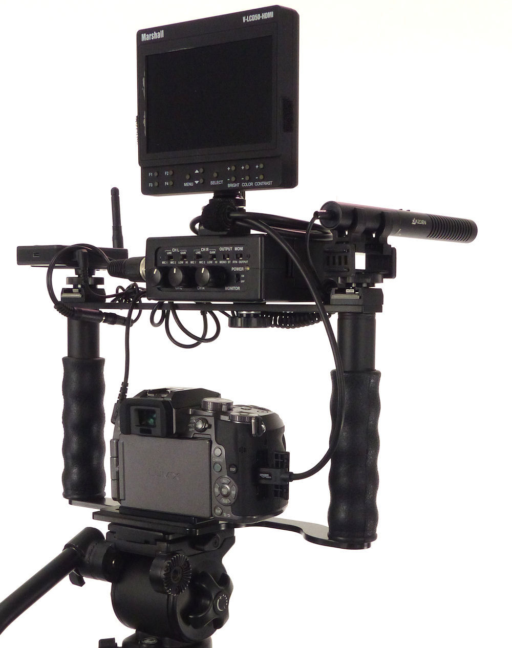 ALZO Liberator Battery Door Clearance Plate for Panasonic Lumix G7 on rig demo