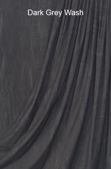 Muslin Photo Backdrop Dark Grey Wash