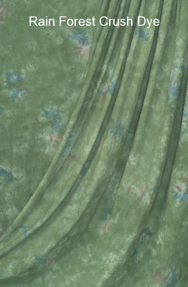 Muslin Photo Backdrop Rain Forest Crush Dye
