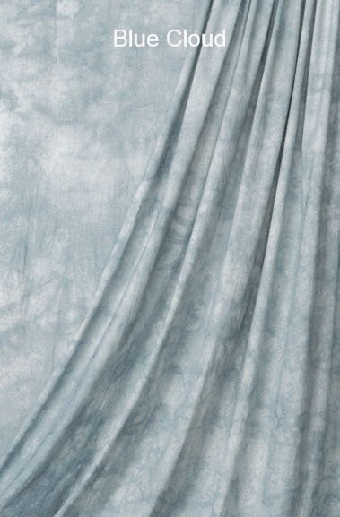 Muslin Photo Backdrop Blue Cloud