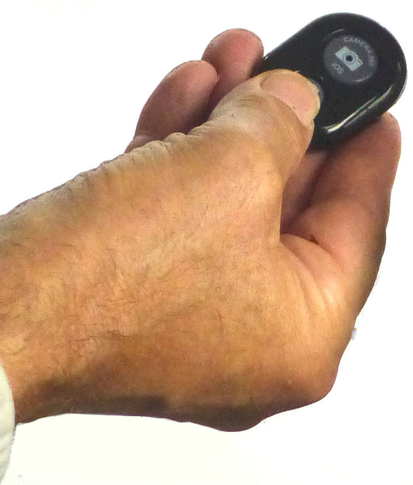 Bluetooth Wireless Shutter Release for iPhone and Android Smartphones handheld
