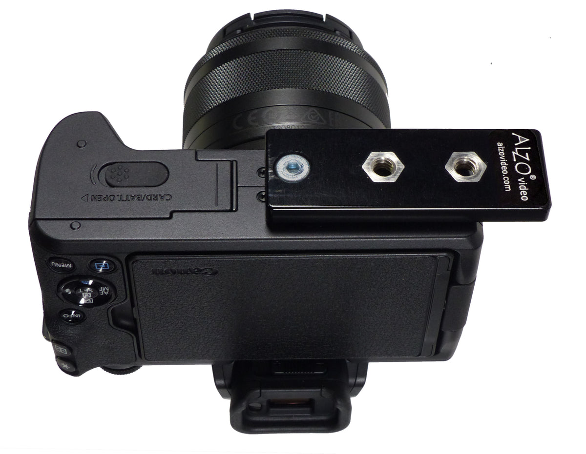 ALZO Liberator Battery Door Clearance Plate for Canon on camera