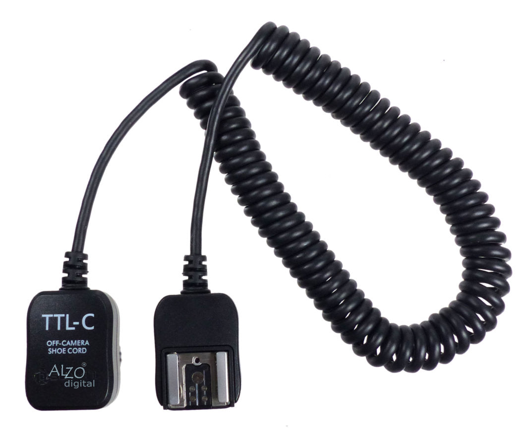 ALZO Off Camera Sync Cord for Canon EOS ETTL, Coiled 40 Inches