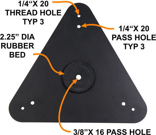 Triangle Camera Mounting Plate