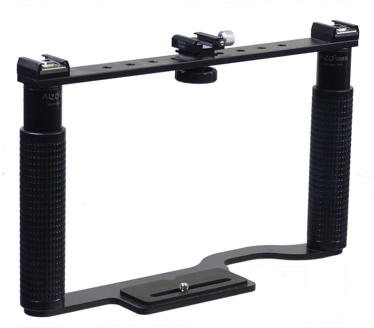 ALZO Transformer DSLR Rig, Camera Cage Bracket with Shoe Mounts and Hand Grips