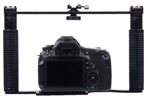 ALZO Transformer DSLR Rig, Camera Cage Bracket with Shoe Mounts and Hand Grips