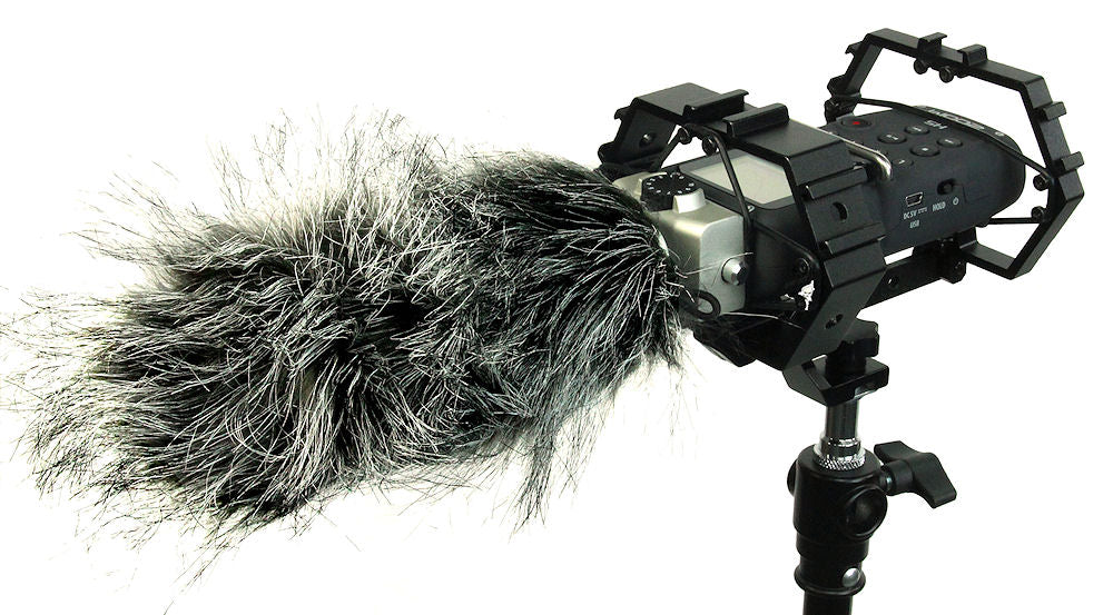 ALZO Shock Multi-Mount for Audio Recorders and Shotgun Microphones Plus Gear with wind muff