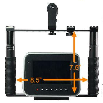 ALZO BMPCC 4K &amp; 6K Cinema Camera Transformer Rig Full Gear Kit, Cage Bracket with Shoe Mounts and Hand Grips - Factory Refurbished