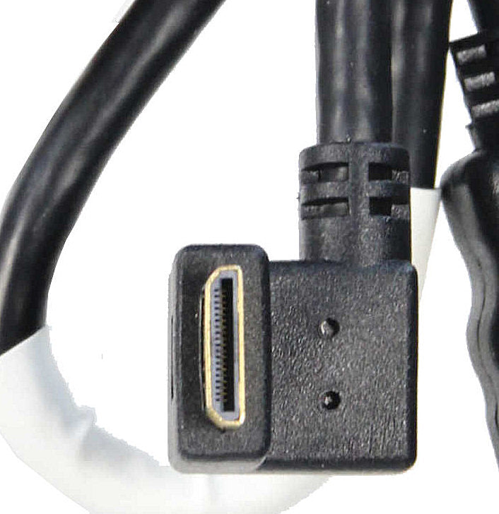 ALZO DSLR Audio and Video Right-Angle Short Cord Cables Kit – Compatible with HDMI – White – for Sony Cameras