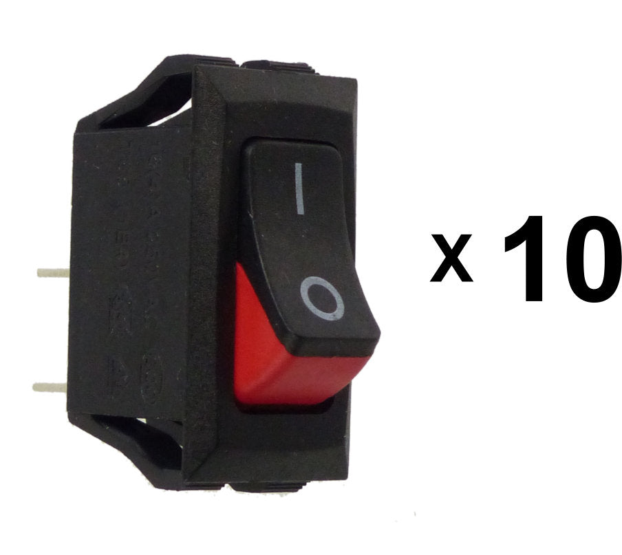 UL Listed - Power Switch SPST AC 250volt 15amp Panel Mount Boat Rocker switch - LOT OF !0