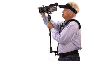 ALZO Bod-A-Boom Camera Harness on body with camera