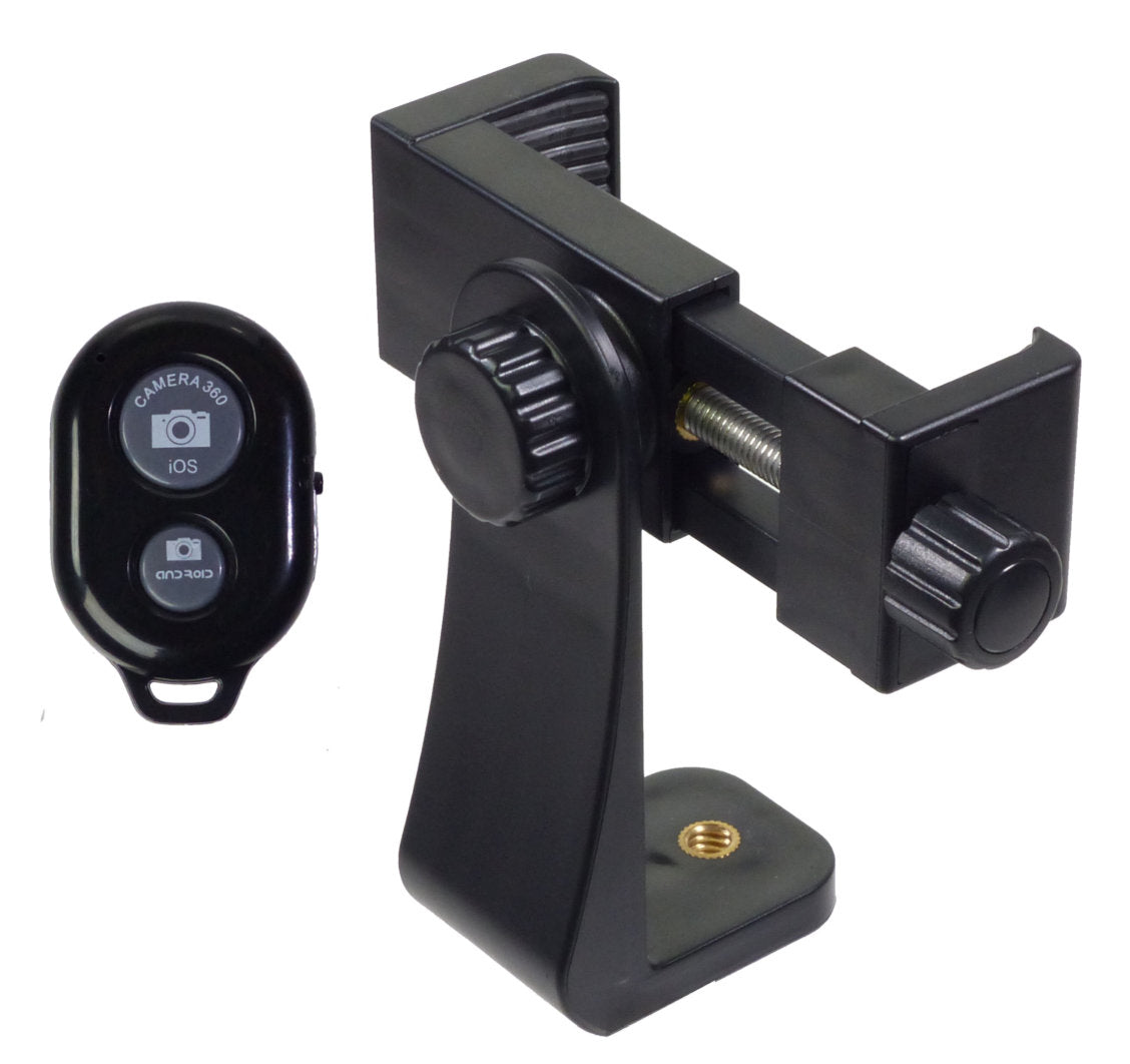 ALZO Rotating Smartphone Mount with Bluetooth Shutter Release for Photography and Video