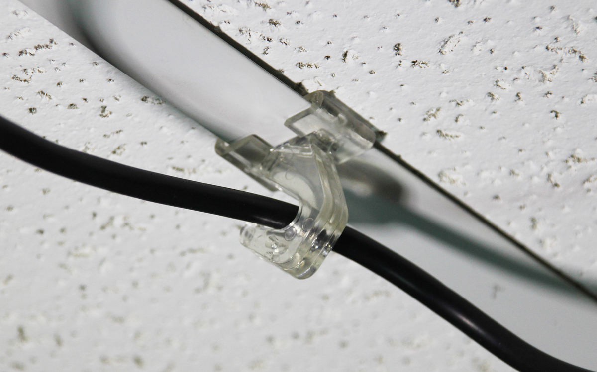 ALZO Suspended Drop Ceiling Upright Camera Mount cable hook