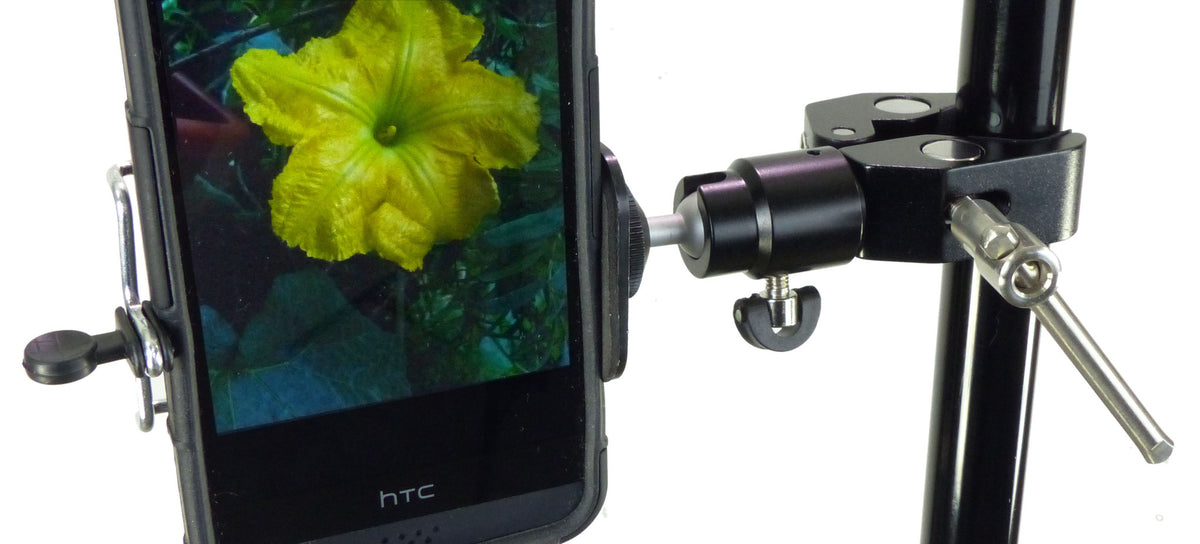 ALZO Smartphone Mount with Ball Head and Clamp on stand