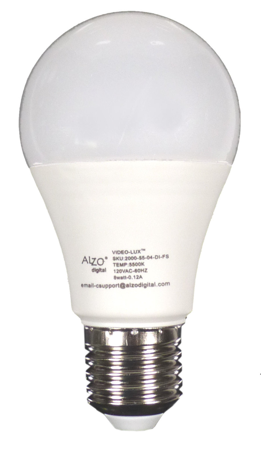 ALZO 8W (75W) Joyous Light LED Full Bulb 5500K - ALZO