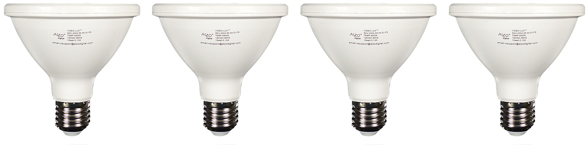 ALZO 12W Joyous Light® Dimmable LED Full Spectrum PAR30 Spot Light Bulb 5500K pack of 4 12 watts 1020 lumens