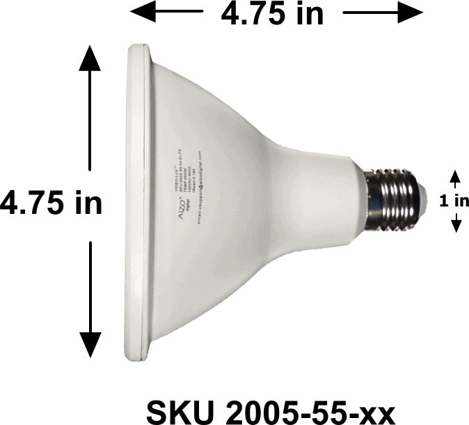 Par38 on sale lamp dimensions
