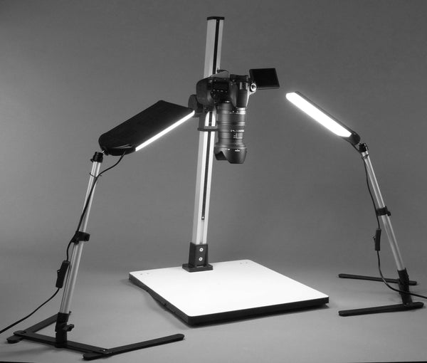 ALZO 100 LED Macro Studio Tabletop Kit- copy stand with lights for