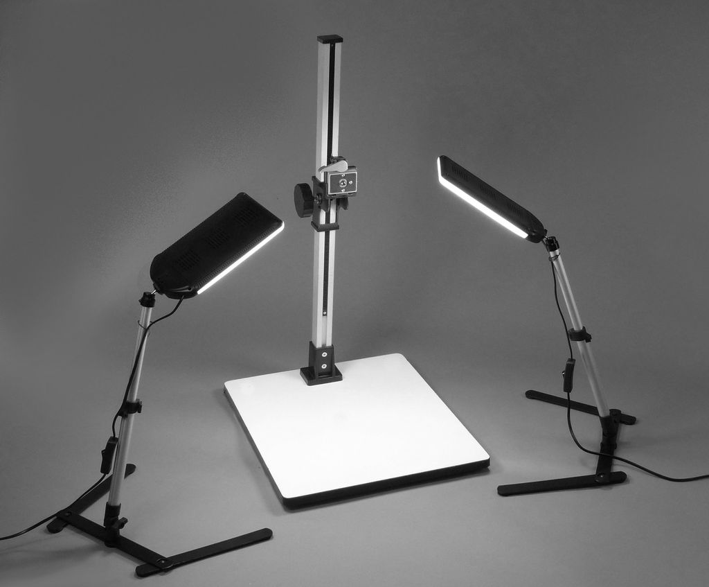 ALZO 100 LED Macro Studio Tabletop Kit- copy stand with lights for