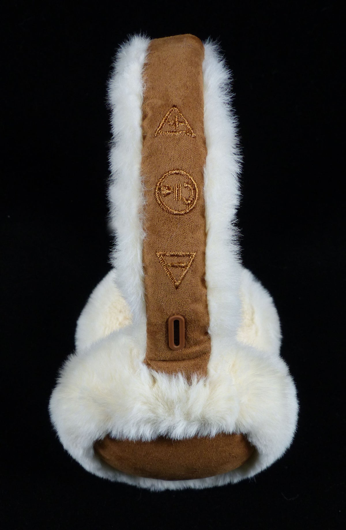 Image depicting the Alzo Cream Bluetooth Earmuff Headphone control buttons