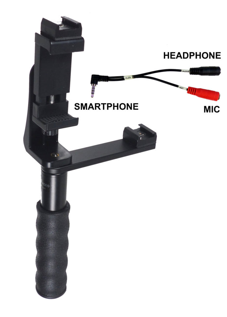 ALZO Smartphone Video Vlogging Handgrip Pro Rig with Shoe Mounts