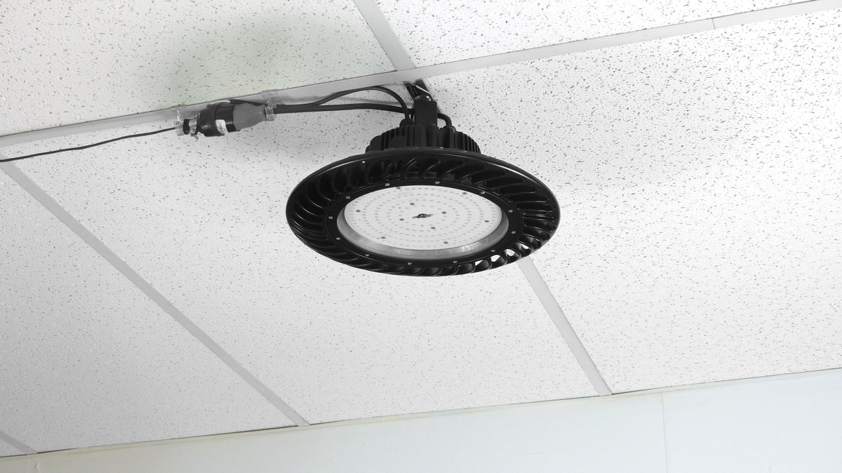 ALZO 200 Watt Dimmable UFO Drum Overhead LED Light on ceiling