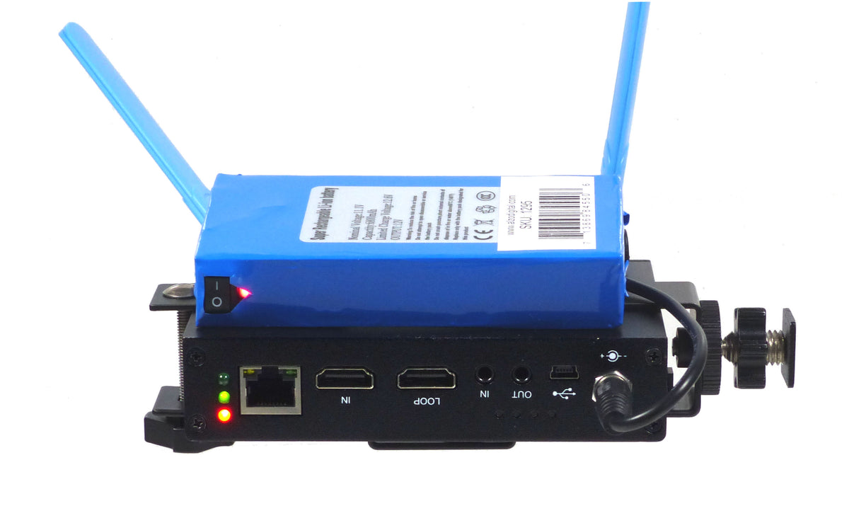 ALZO Newtek Connect Spark Mount with Li-ion Rechargeable Battery in operation