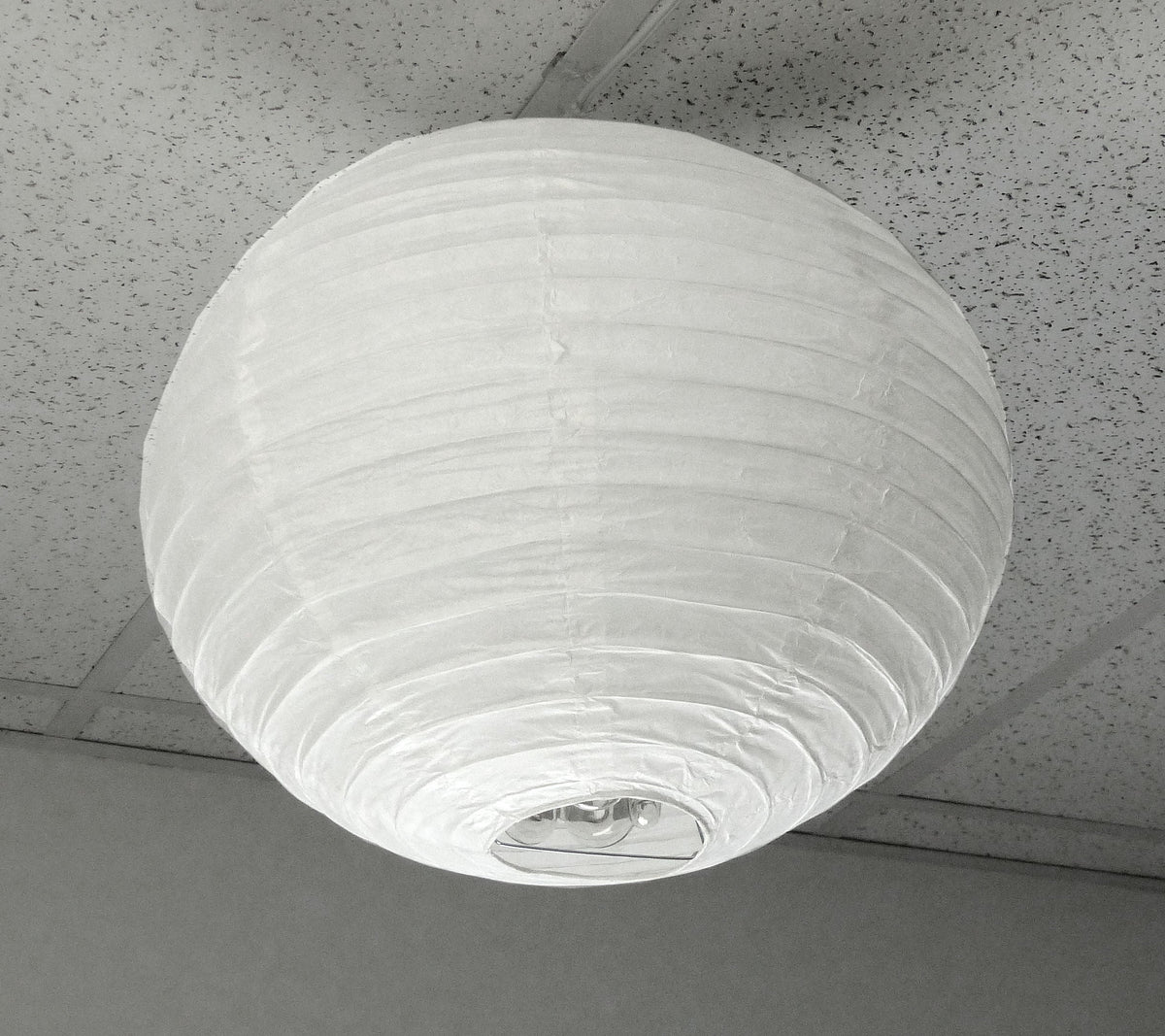 ALZO China ball overhead light with 26 ft switched cord - Single NO BULB