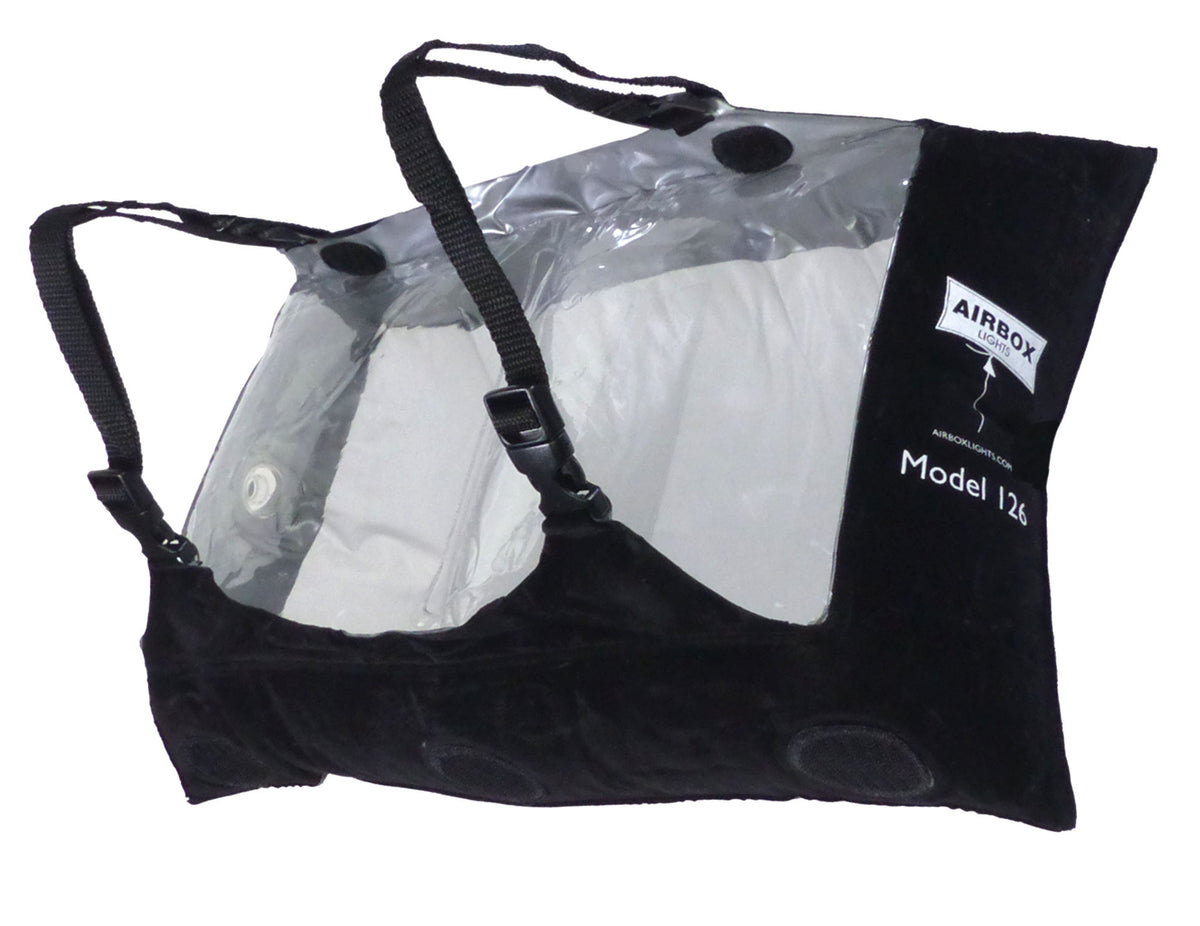 AIRBOX 126 Inflatable Softbox for LED lights - up to 12x6 in - Honeycomb Kit w/pump