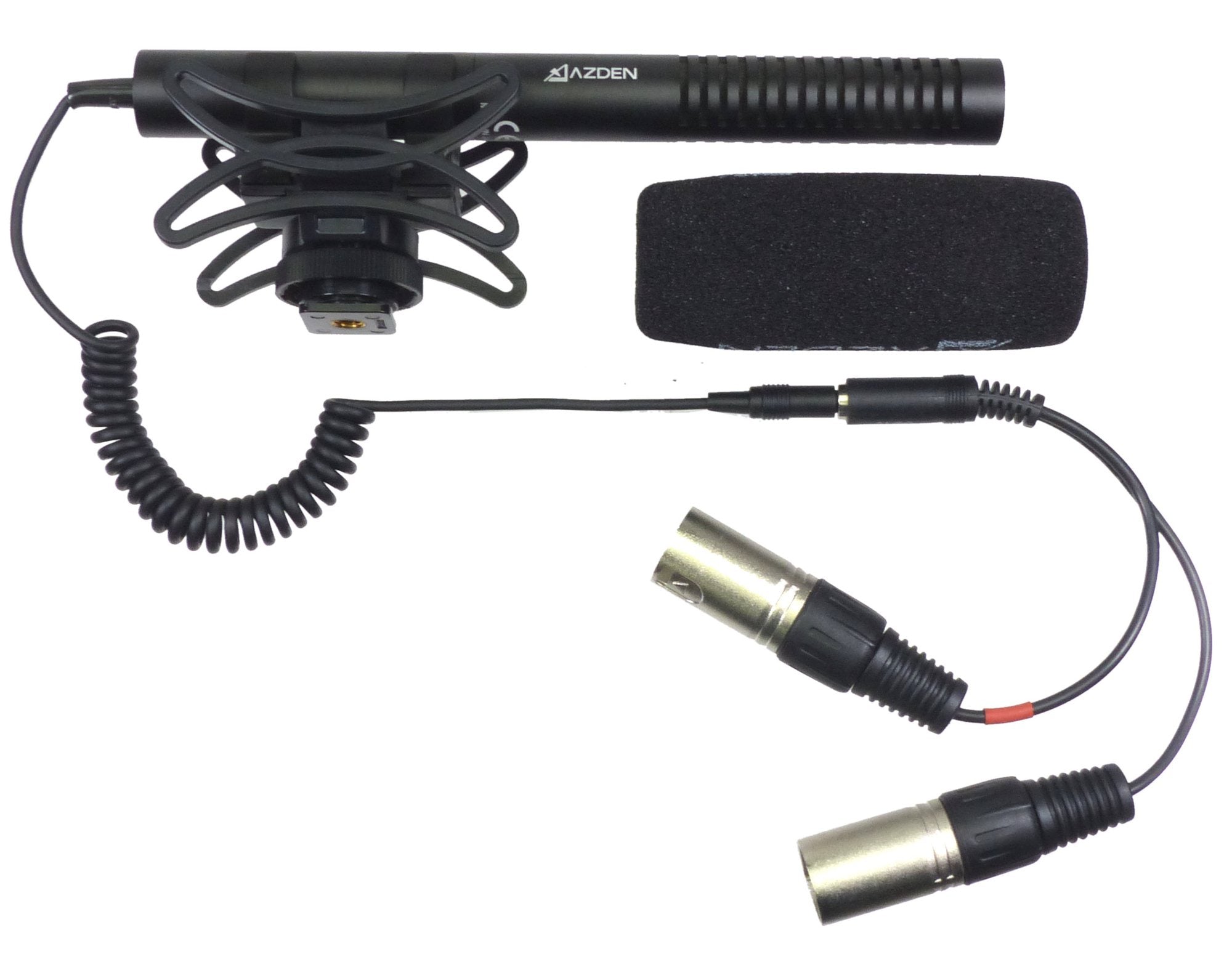 ALZO Stereo XLR Adapter Cord with AZDEN SMX-10 Stereo Microphone