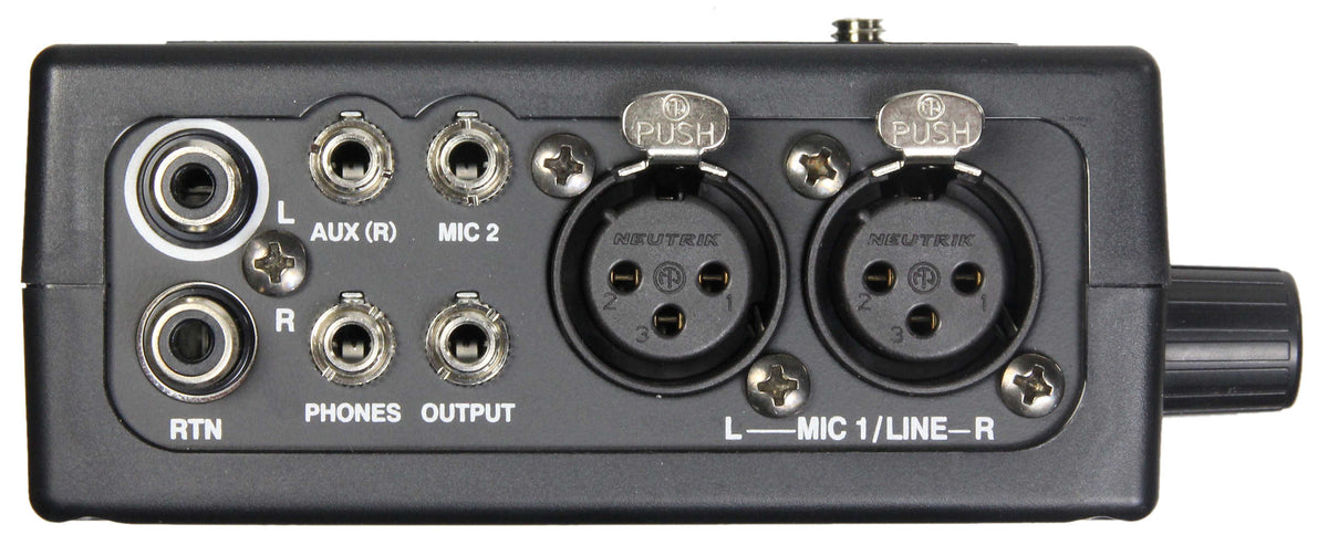 AZDEN 2 Channel Mic-Line DSLR Mixer back