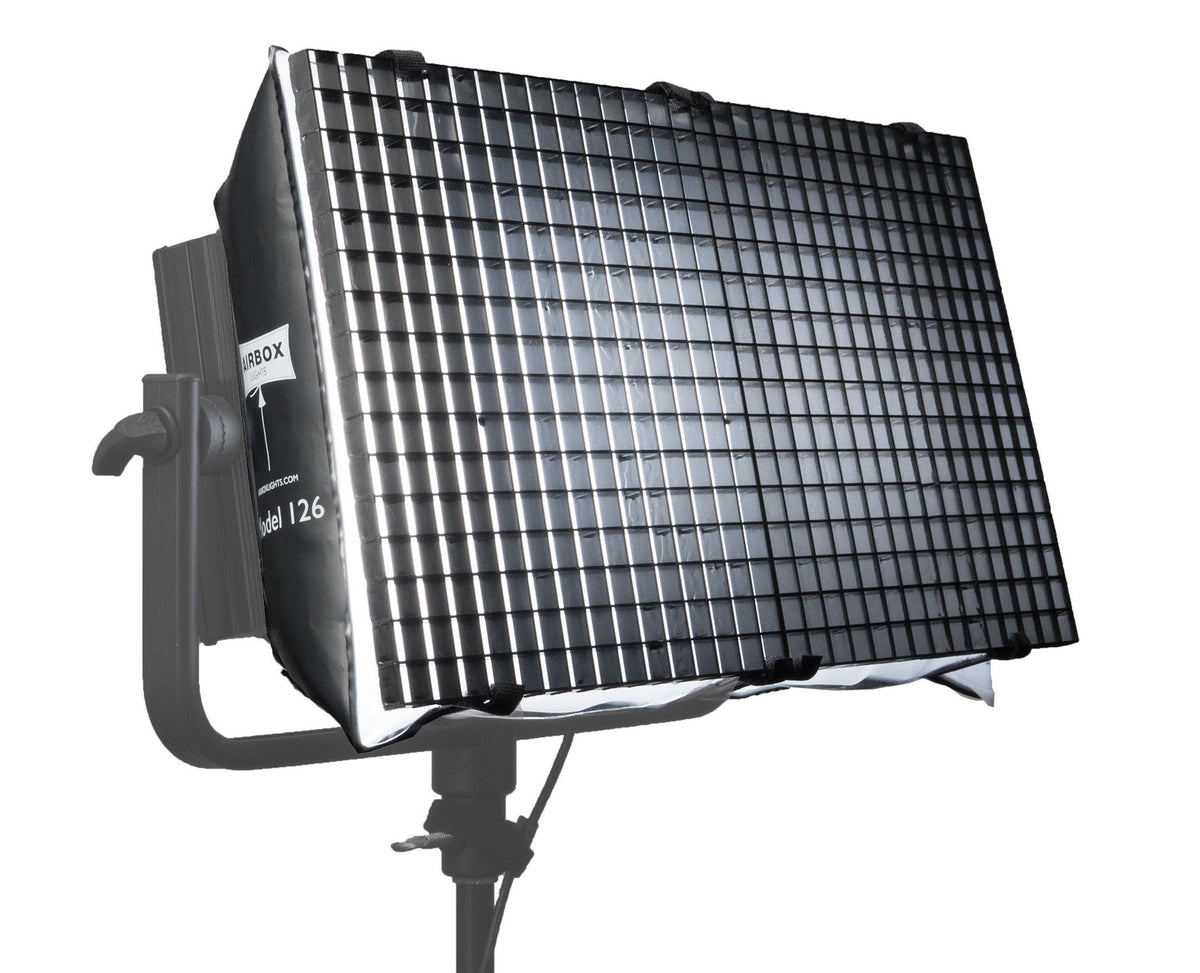 AIRBOX 126 Inflatable Softbox for LED lights - up to 12x6 in - Honeycomb Kit w/pump