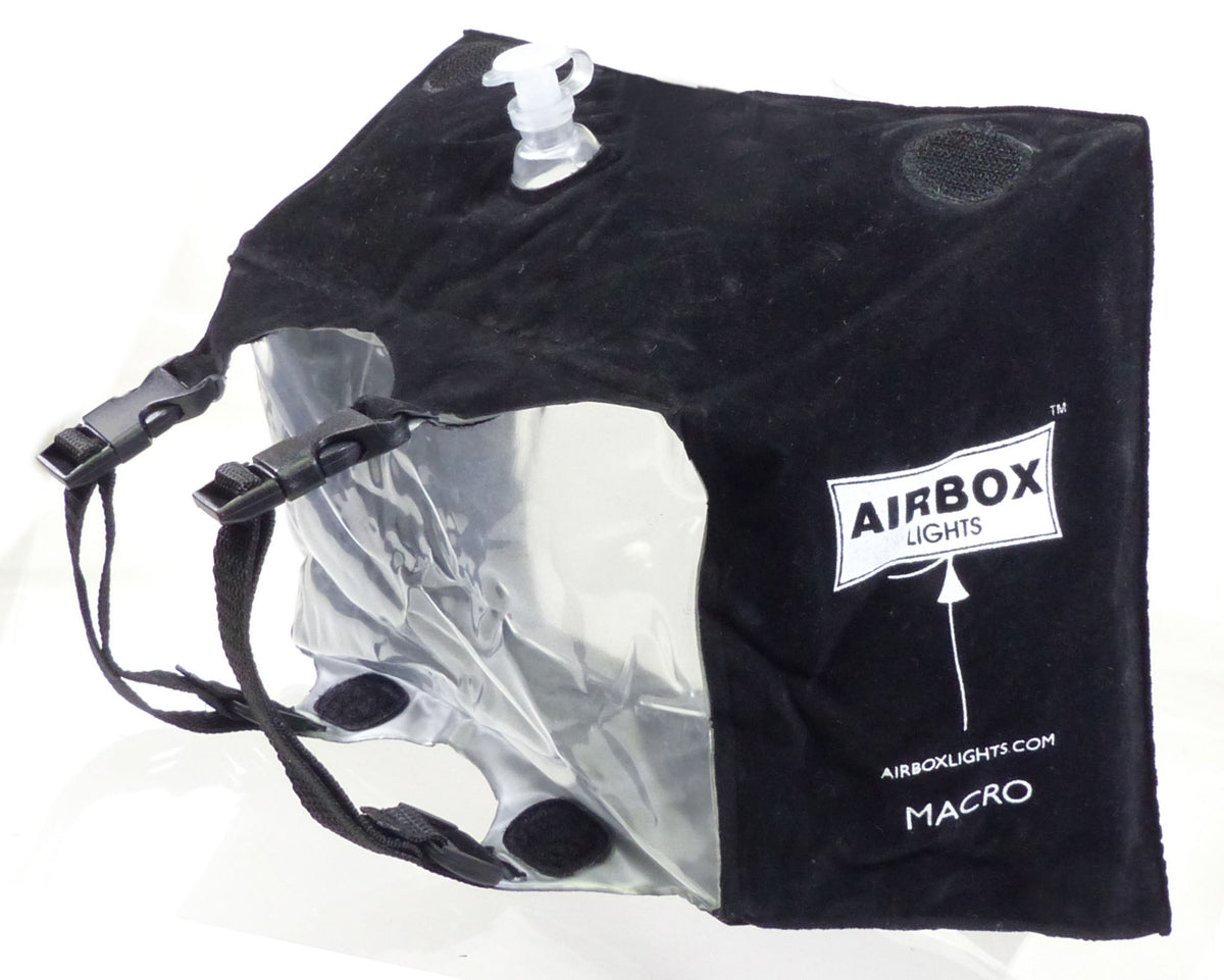 AIRBOX Macro Inflatable Softbox for LED lights and ON Camera lights - up to 7.5x5.5